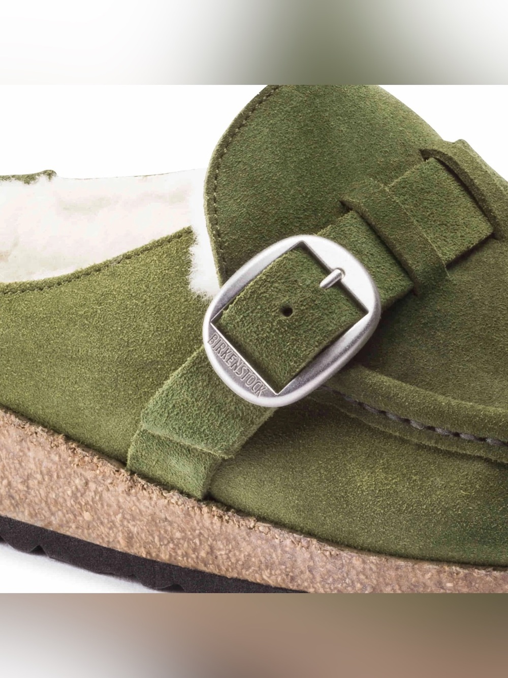 Birkenstock Women’s Sherpa Lined Suede Buckley Clog. Size 39. - Picture 5 of 13